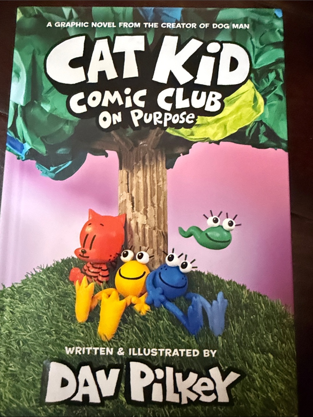 Cat Kid Comic Club: On Purpose by - Pink Cover